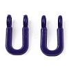 Rack Plating Spray Painted Alloy 2-Loop Link Pendants PALLOY-N176-01U-2