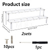 2-Tier Acrylic Ice Cream Display Riser Stands ODIS-WH0030-357A-2
