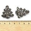 Christmas Tree Polymer Clay Rhinestone Beads CLAY-NH0001-14G-4