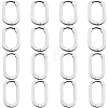 8 Pairs 2 Colors 304 Stainless Steel Huggie Hoop Earrings STAS-SC0021-28P-1