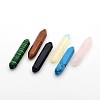 Bullet Gemstone Pointed Pendants for Wire Wrapped Pendants Making G-M160-01-1