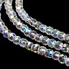 Electroplate Glass Beads Strands X-EGLA-D030-13-3