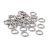 Non-Tarnish 304 Stainless Steel Open Jump Rings X-STAS-C040-01I-P-1