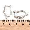 Brass Hoop Earrings Findings KK-K340-34P-3
