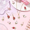 30Pcs 6 Styles Alloy Enamel Pendants ENAM-YW0008-83-4
