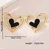 Zinc Alloy Acrylic Stud Earrings FS-WGDBD25-01-4