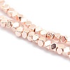 Electroplate Non-magnetic Synthetic Hematite Beads Strands G-L485-10A-LRG-2