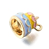 Zinc Alloy Enamel Charms FIND-U029-01G-11-2