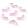 Spray Painted Transparent Glass Beads LS-GLAA-T022-27D-1