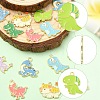 20Pcs 10 Styles Zinc Alloy Enamel Pendants ENAM-YW0008-32-2