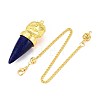 Natural & Synthetic Mixed Gemstone Cone Dowsing Pendulums G-T142-40-3