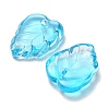 Autumn Theme Two-Tone Transparent Glass Charms GLAA-YW0001-53B-2