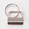 Iron Keychain Clasp Findings IFIN-WH0018-01-2