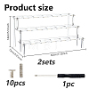 3-Tier Acrylic Ice Cream Display Riser Stands ODIS-WH0030-357B-2