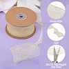 10 Yards Sparkle Polyester Glitter Ribbon OCOR-TAC0034-02A-12