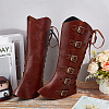 Imitation Leather & Iron Boot Cover AJEW-WH20005-20A-4