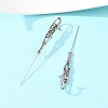 Halloween 316 Stainless Steel Ear Wrap Crawler Hook Earrings AJEW-C044-17A-AS-2
