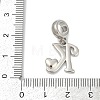 Brass European Dangle Charms KK-Z097-01K-GP-3