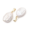 Natural Nucleated Baroque Keshi Pearl Pendants PALLOY-JF05470-01-3