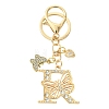 Alloy Rhinestone & Iron Keychain KEYC-YW00279-03-1