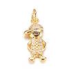 Brass Micro Pave Cubic Zirconia Pendants ZIRC-P060-34G-1