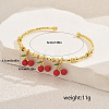 Cute and Sweet Brass Cuff Bangles EC0597-2-2