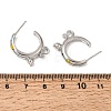 Brass Enamel Stud Earrings KK-CBA8324-23P-04-5
