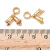 Brass Double Christmas Bell European Dangle Charms KK-H526-09G-3