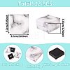 Square Marble Texture Cardboard Jewelry Ring Boxes CON-TAC0009-05A-4