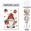 8 Sheets 8 Styles Christmas PVC Waterproof Wall Stickers DIY-WH0345-043-4