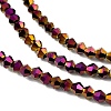 Transparent Electroplate Glass Beads Strands LS-EGLA-A039-T3mm-UA04-3