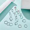 2 Sets 2 Style Alloy Finger Rings Sets RJEW-UN0003-03P-2