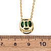 Brass Pave Cubic Zirconia Birth Stone Constellation Pendant Cable Chain Necklaces LS-NJEW-D334-01G-11-5