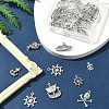 10 Styles Pirate Theme Tibetan Style Alloy Pendants FIND-SC0012-73-8