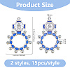 30Pcs 2 Colors Alloy Enamel Pendants FIND-DC0008-57A-2