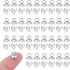 Unicraftale 100Pcs 202 Stainless Steel Bead Cap Pendant Bails STAS-UN0034-88-1