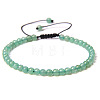 4mm Natural Dyed Green Aventurine Beaded Braided Bracelets SY1950-4-1