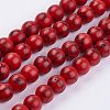 Imitation Synthetic Turquoise Bead Strands G-F434-8mm-01-1