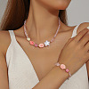 Alloy & Rhinestone & Glass & Porcelain & Plastic Pearl Beaded Necklaces & Beaded Bracelets FS-WG8B806-09-1