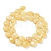 Natural Yellow Jade Beads Strands G-H005-B05-01-3