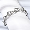 201 Stainless Steel Cable Chain Bracelets STAS-T077-01P-2