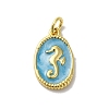 Brass Enamel Pendants KK-H487-20G-1