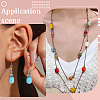 225Pcs 15 Colors Opaque Glass Beads Strands GLAA-PA0001-67-5