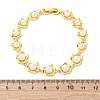 Flower Brass Link Bracelets BJEW-G740-01G-5