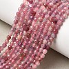 Natural Pink Tourmaline Beads Strands G-N342-33C-1
