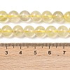 Natural Lemon Quartz(Heated)  Beads Strands G-P596-8mm-01-5