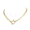 304 Stainless Steel Paperclip Chain Necklaces NJEW-JN06369-02-2