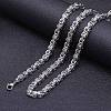 Titanium Steel Byzantine Chain Necklaces for Men FS-WG56795-68-1