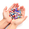 Acrylic & Resin & Polymer Clay Rhinestone European Beads FPDL-S015-04B-3