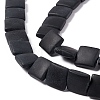 Transparent Frosted Glass Beads Strands X-FGLA-S001-01F-3